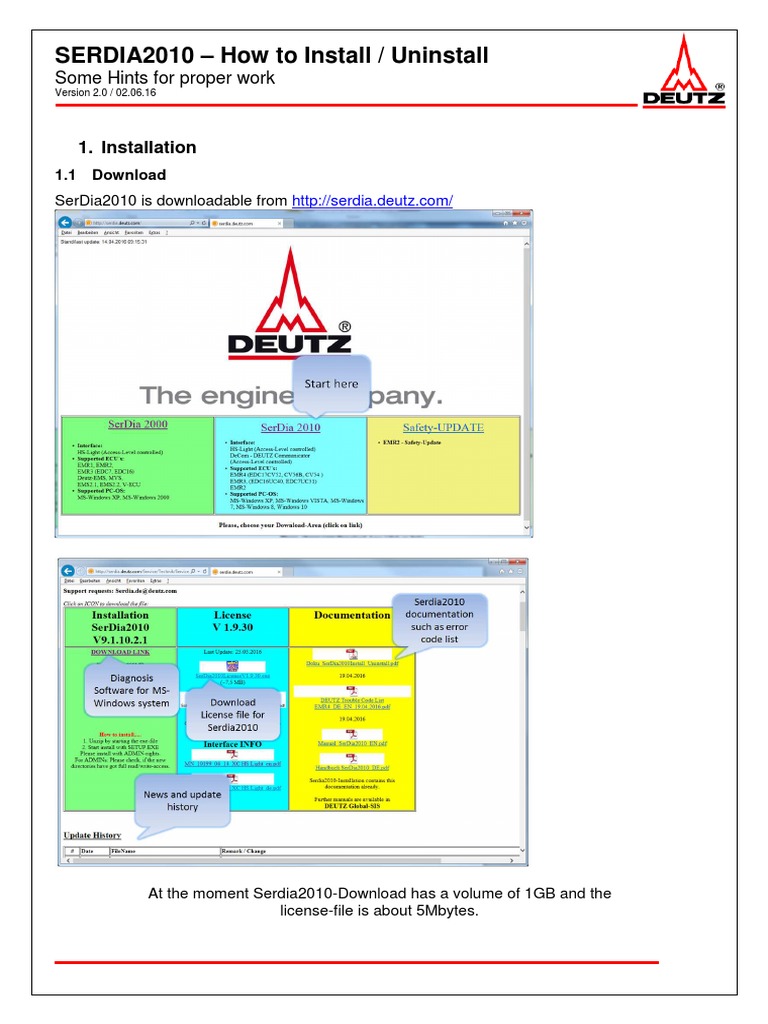 SERDIA2010 - How To Install / Uninstall: 1. Installation | PDF ...