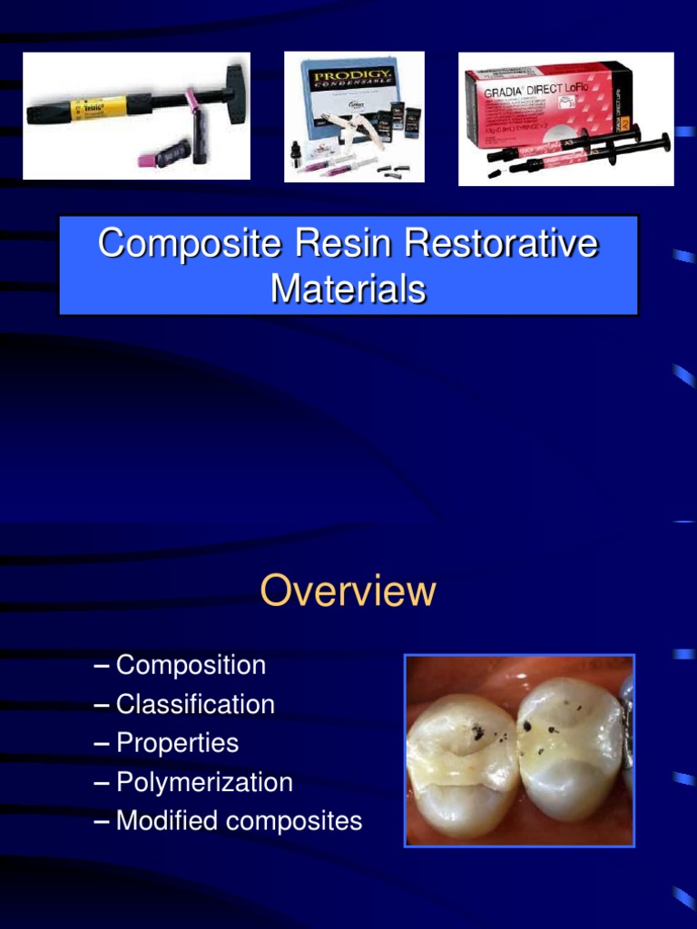 Dental Composite Resin Materials Guide | PDF | Dental Composite ...