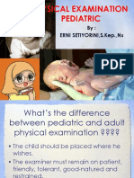 Physical Examination Pediatric: By: Erni Setiyorini, S.Kep.,Ns