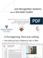 Building Speech Recognition Systems With The Kaldi Toolkit PDF