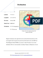 Declination: Compass Shows The Magnetic Bearing of The Magnetic North (MN)