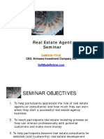 Real Estate Agent Seminar: CEO, Erimama Investment Company LTD