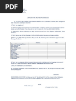 Affidavit of Civil Status: Married | PDF | Law