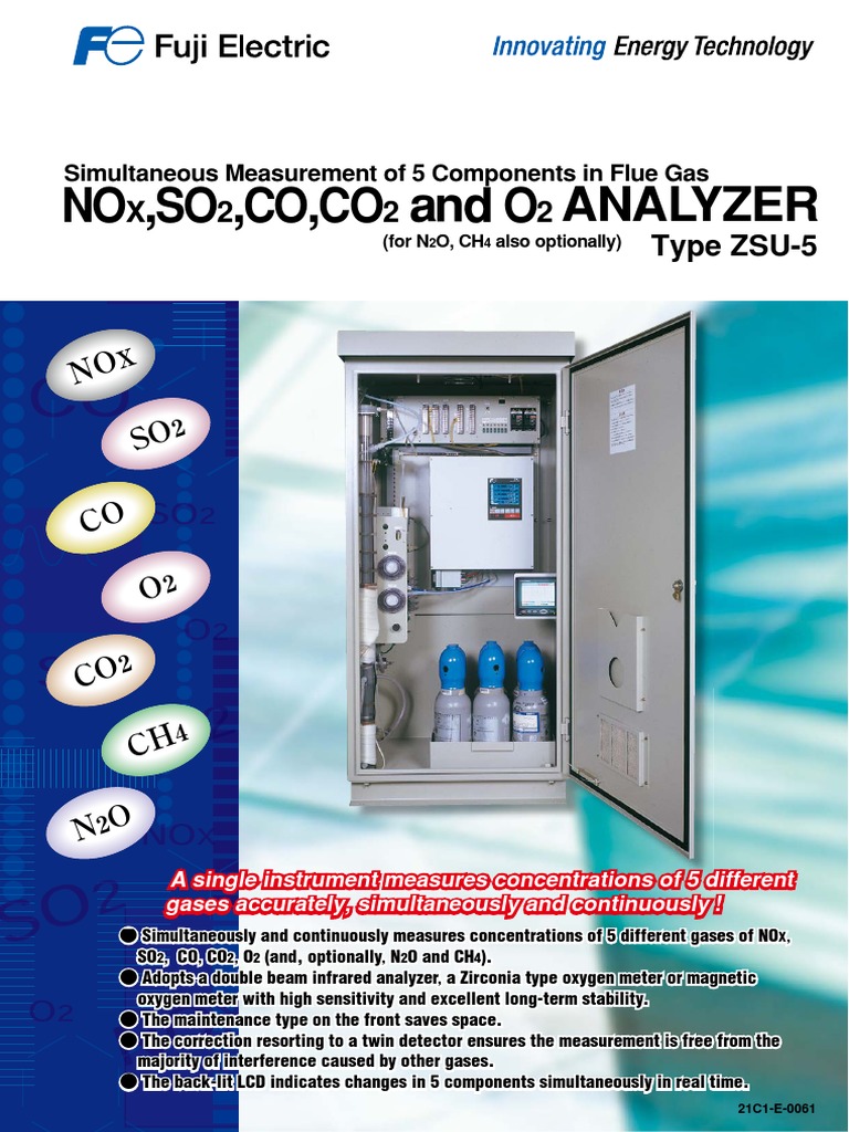 No So Co Co And O Analyzer Flow Measurement Alternating Current