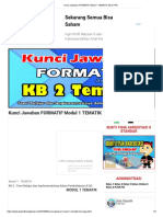 Kunci FORMATIF Modul 1 TEMATIK KB 2