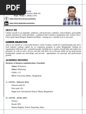 CV resume