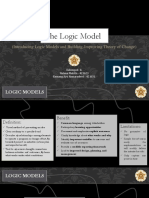 The Logic Model: (Introducing Logic Models and Building-Improving Theory of Change)