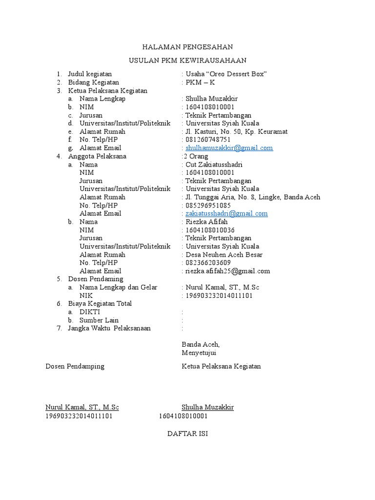 Proposal Pkm Oreo Dessert