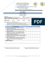 Observation Blank Form