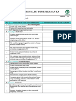 Form Checklist Pemeriksaan K3