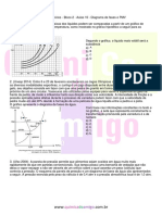 Lista de exercícios - Diagrama de fases e PMV