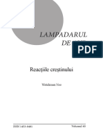 De Aur Lampadarul: Reacțiile Creștinului