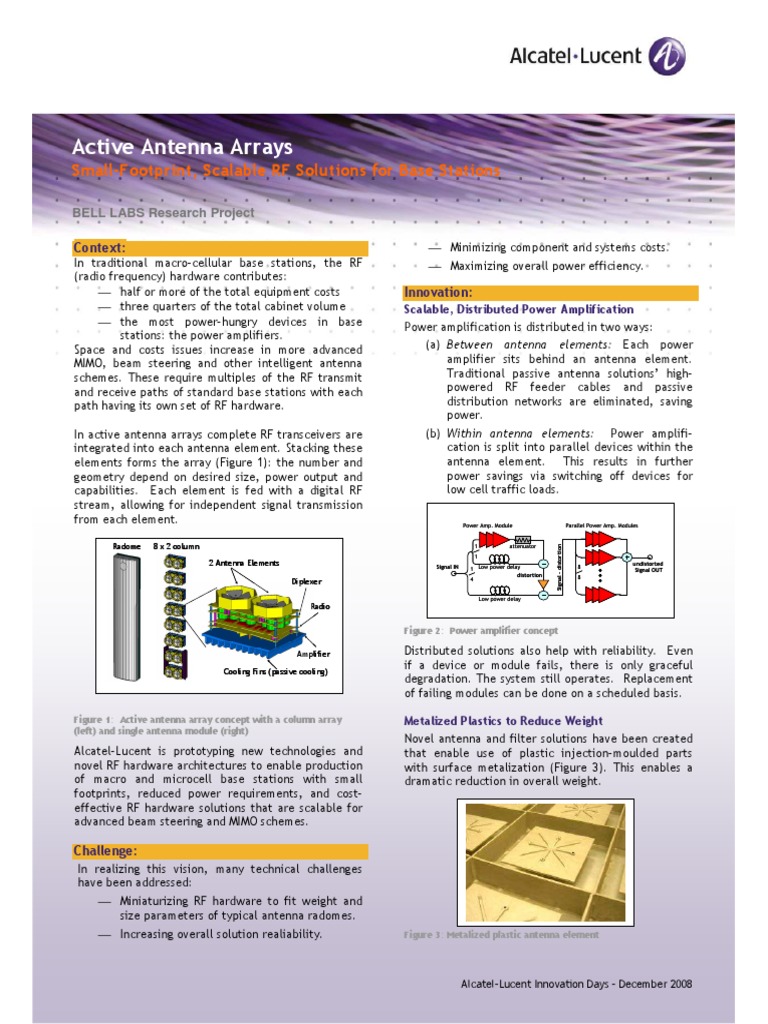 Active Antenna Array Pdf Pdf Amplifier Antenna Radio