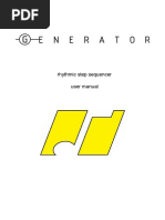 Generator Manual PDF