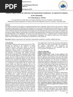 Employee Empowerment, Job Satisfaction and Organizational Commitment: An Empirical Investigation On The Relationship