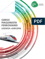 Licencia de Maquinista y Diploma de Conducción en Madrid y Sevilla