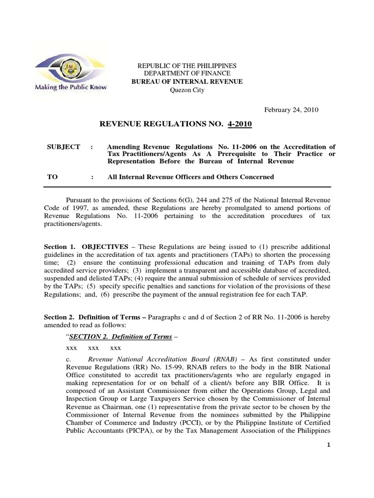 Tax Practitioner Accreditation Guidelines | PDF | Internal Revenue ...
