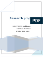 Research Proposal: Neil Jones