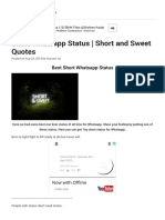 Short Whatsapp Status - Short and Sweet Quotes - Coolstatus - Co PDF