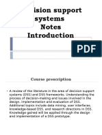 Decision Support Systems Notes