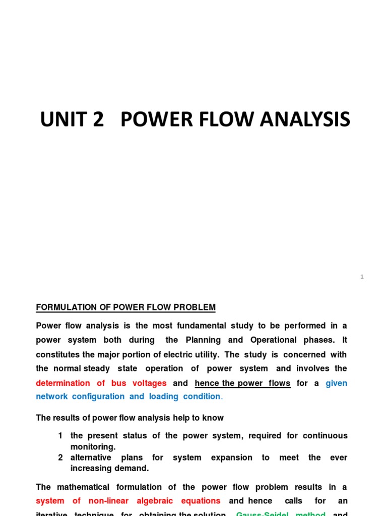 Power Flow Analysis Fundamentals | PDF | Electric Power | Quantity