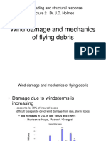 Wind loading and structural response: Flying debris mechanics