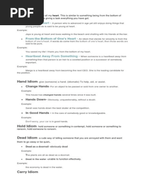 Idioms