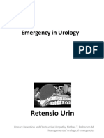 Emergency in Urology: Management of Urinary Retention