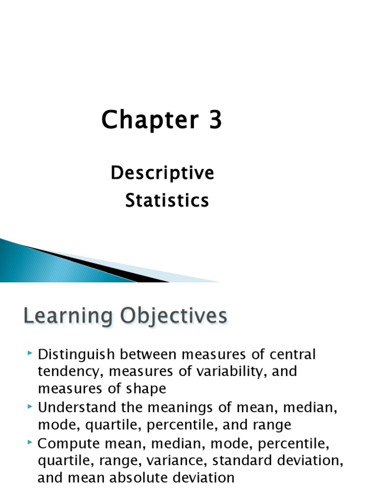 Descriptive Statistics | PDF | Skewness | Mode (Statistics)