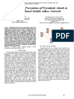 Detection and Prevention of Wormhole Attack in PDF