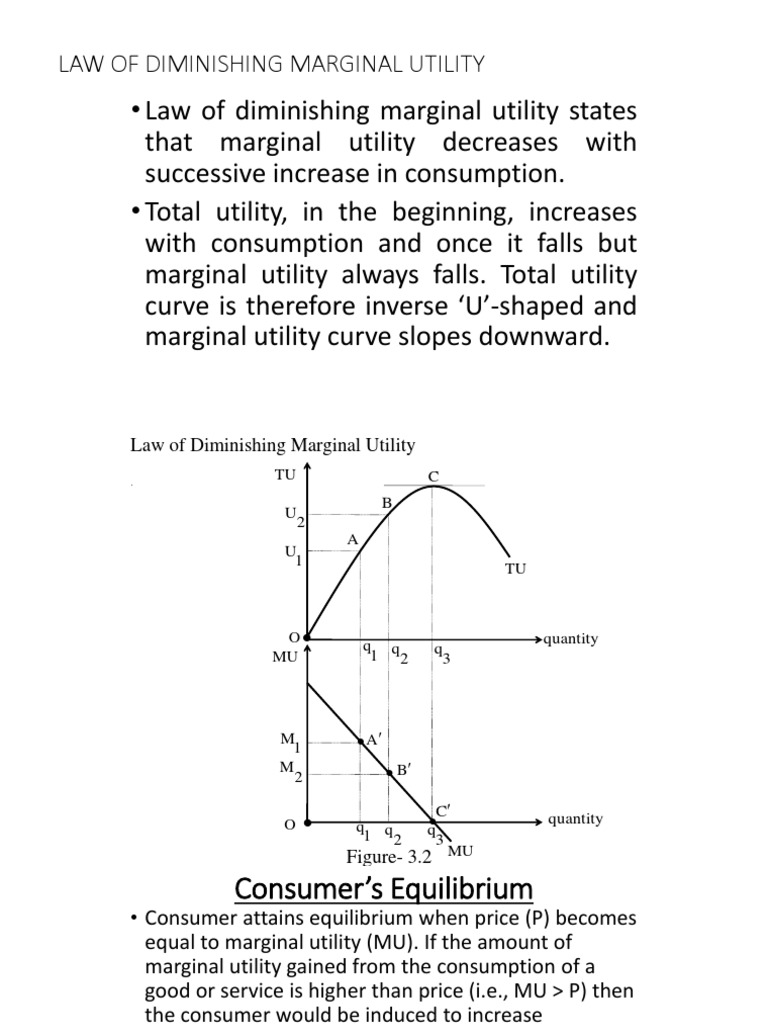 Law of Diminishing Marginal Utility Explained | PDF
