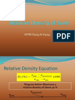 Relative Density of Sand
