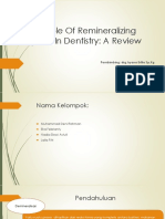 The Role of Remineralizing Agents in Dentistry PPT Jured