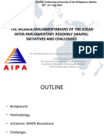 The Women Parliamentarians of The Asean Inter-Parliamentary Assembly (Waipa) : Initiatives and Challenges