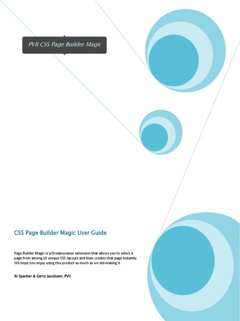 CSS Page Builder Magic User Guide | PDF | Cascading Style Sheets | Page ...