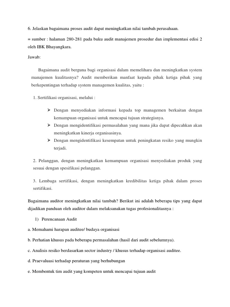 Bab 7 Aunal Alis Soal Essay Dan Pilihan Ganda