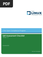 Linux Foundation Self-Assessment Checklist