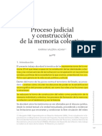 Proceso Judicial y Construcción de La Memoria Colectiva