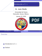 Introducci Onac++: Dr. Javier Murillo Universidad de Sonora Hermosillo, Sonora, M Exico. January 15, 2019