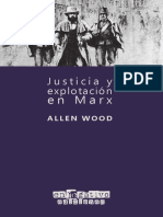 Allen Wood - Justicia y Explotación en Marx PDF