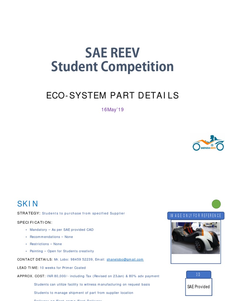 SAE REEV Student Competition Parts Guide | PDF | Sensor | Analog To ...