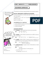 Polinomios especiales: identidad, homogeneidad y completitud