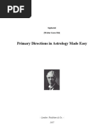 Directional Astrology - Sepharial (1921) | PDF