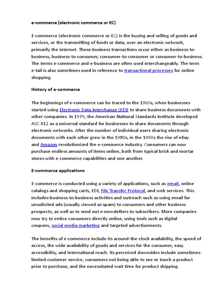 E Commerce | PDF | E Commerce | Payment Card Industry Data Security ...
