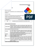 Hoja de Datos de Seguridad Acpm