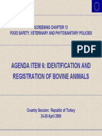 Agenda Item 6: Identification and Registration of Bovine Animals