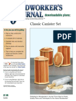 Woodworker's Journal, From Start To Finish: Classic Canister Set