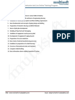 Piping Design Drafting Course Content