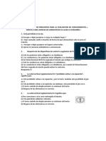 Lalotario de Preguntas para La Evaluacion de Conocimientos V Jvntes A Una Licencia de Conducir de La Clase A Categoría I