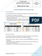 Fórmulas para Una Factura PDF